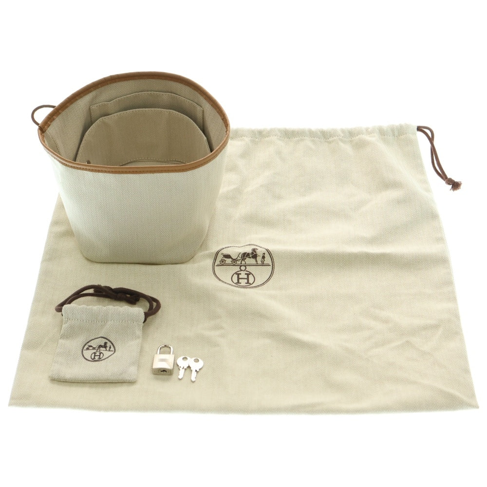 HERMES(エルメス) ピコタンロック エクラ トリヨンクレマンス レザーハンドバッグ ヴェールユッカ/セレスト グリーン/ブルー SV金具 W刻印