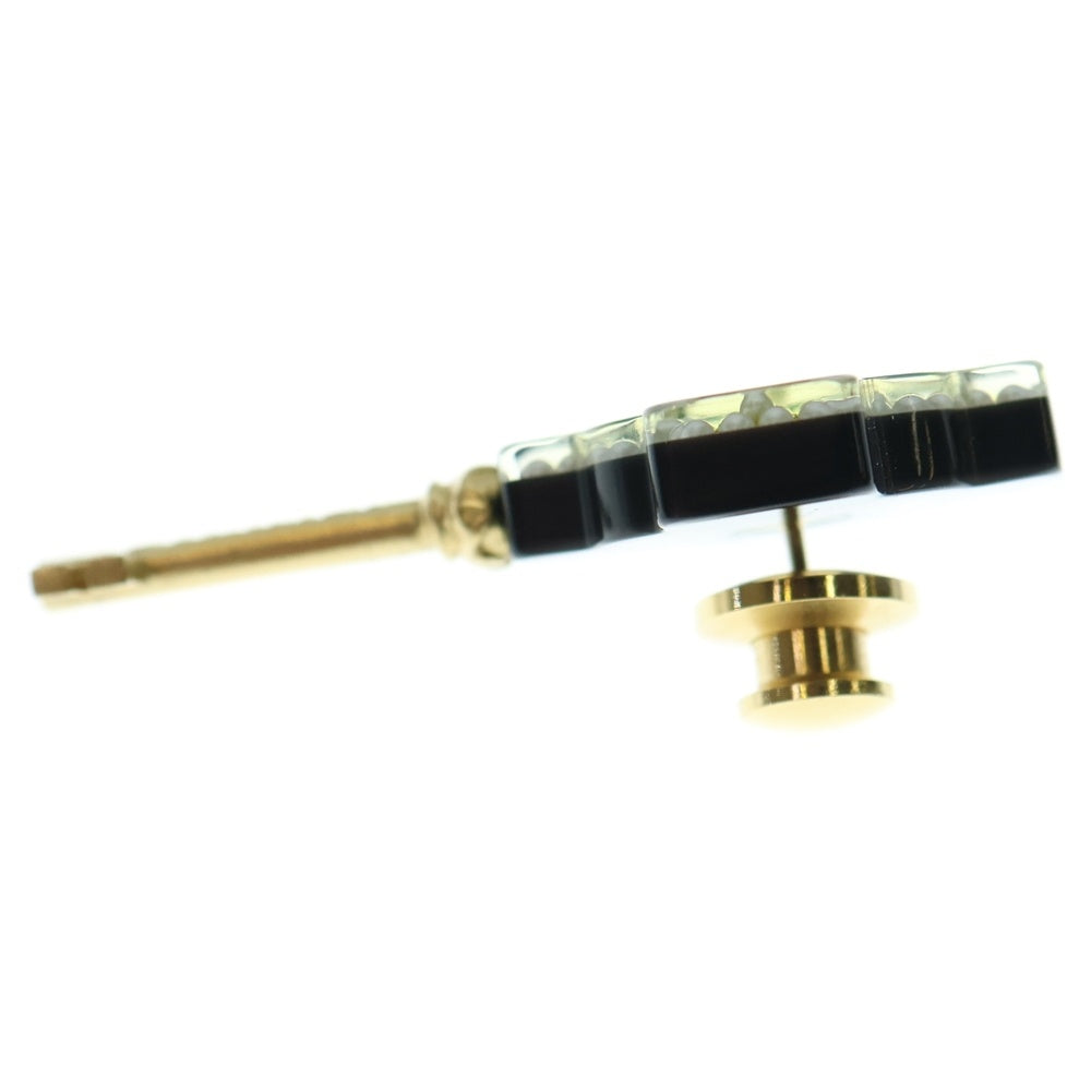 CHANEL(シャネル) ココマーク キーモチーフ ピンブローチ ピンバッジ 鍵型 ブラック×ゴールド 17A