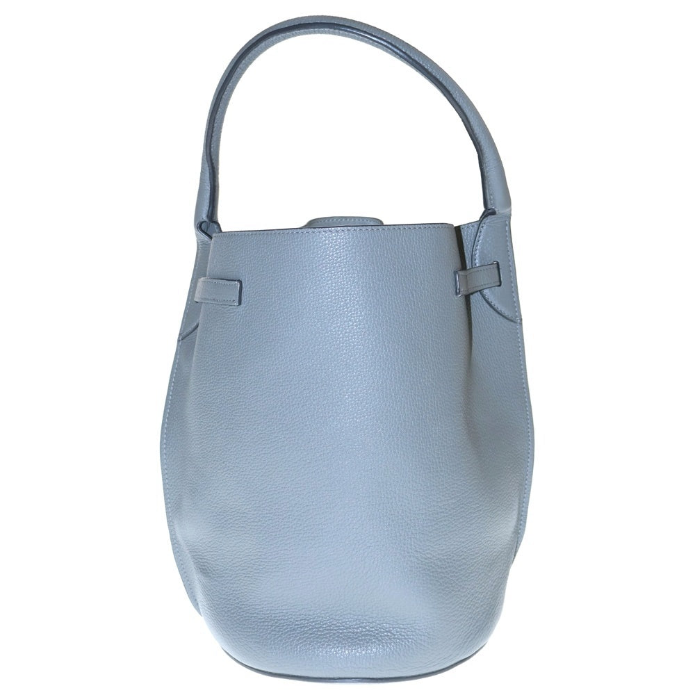 CELINE(セリーヌ) ビックバッグバケット ハンドバッグ シルバー金具 グレー レザー