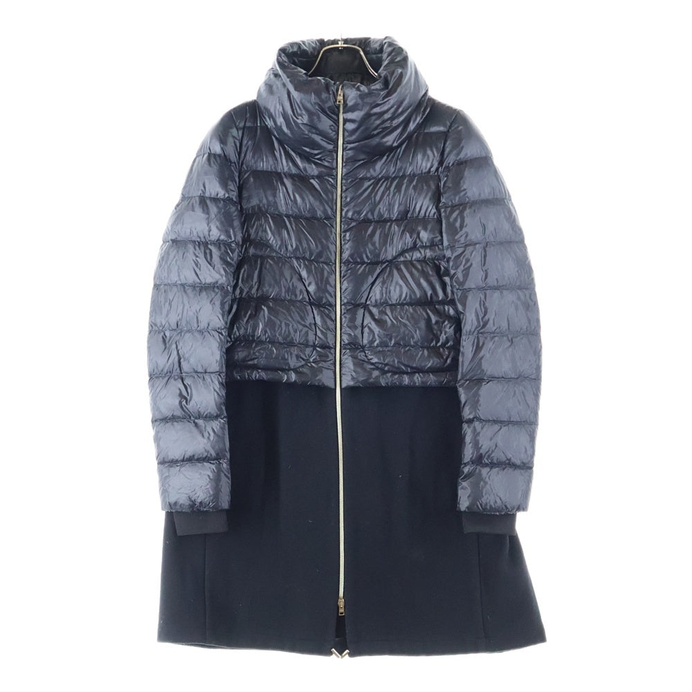 HERNO(ヘルノ) レイヤードデザイン ウール切り替え ジップアップ