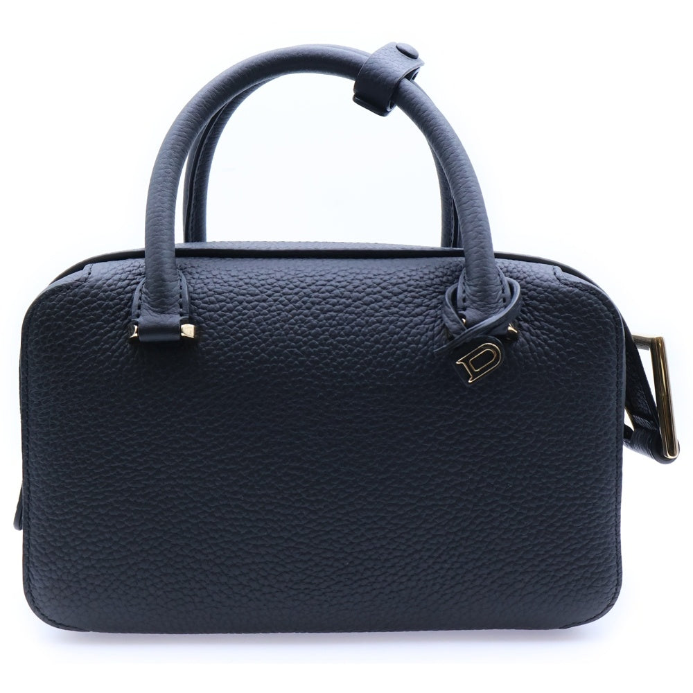 DELVAUX(デルボー) Cool Box Nano クールボックス ナノ 2WAY レザーハンドバッグ ショルダーバッグ ブラック AA0669AQY099ZDO