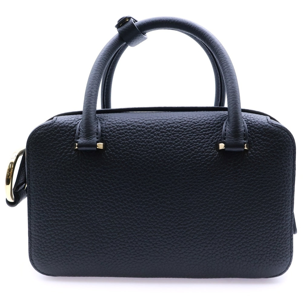 DELVAUX(デルボー) Cool Box Nano クールボックス ナノ 2WAY レザーハンドバッグ ショルダーバッグ ブラック AA0669AQY099ZDO