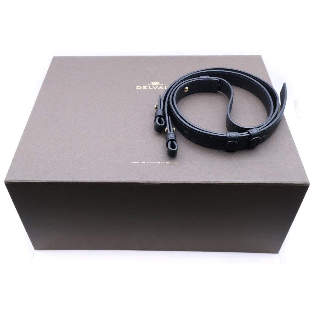 DELVAUX(デルボー) Cool Box Nano クールボックス ナノ 2WAY レザーハンドバッグ ショルダーバッグ ブラック AA0669AQY099ZDO