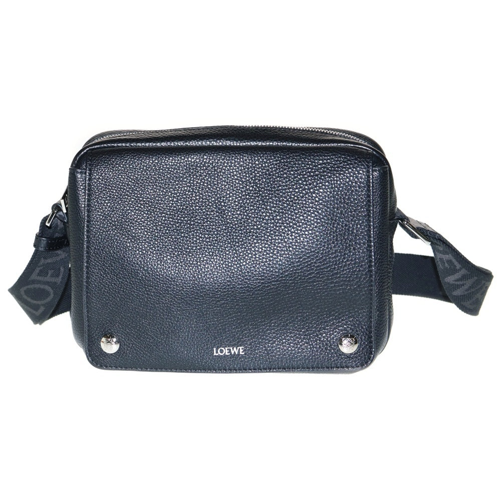 LOEWE(ロエベ) ペブル メッセンジャーバッグ ショルダーバッグ XS ブラック レザー