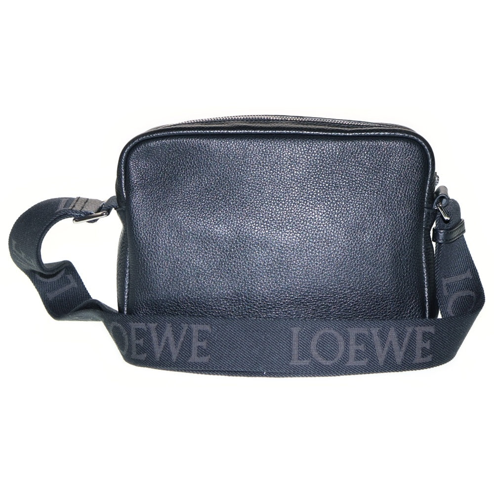 LOEWE(ロエベ) ペブル メッセンジャーバッグ ショルダーバッグ XS ブラック レザー