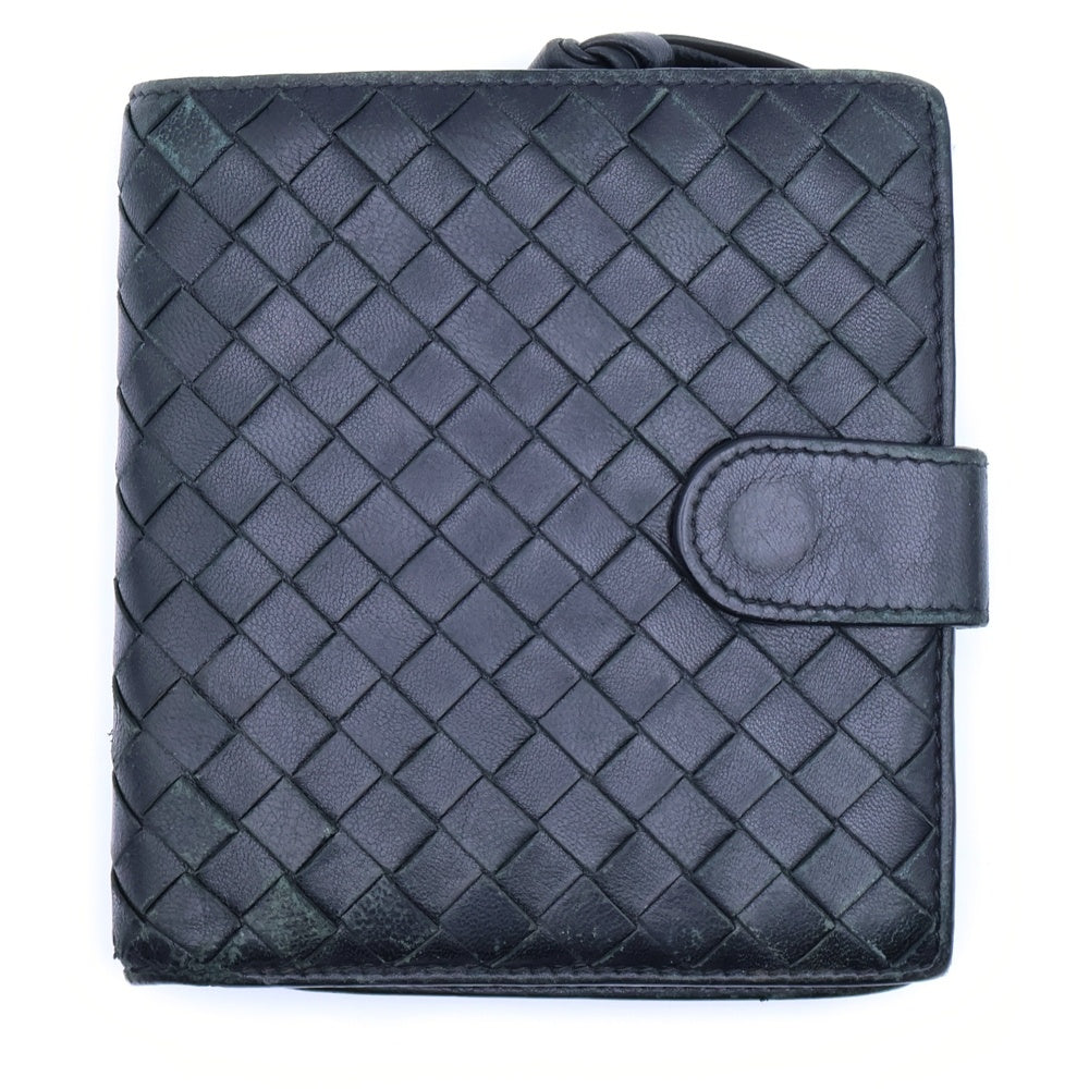 BOTTEGA VENETA(ボッテガヴェネタ) イントレチャート 2つ折り財布 コンパクトウォレット コインケース レザー 114073