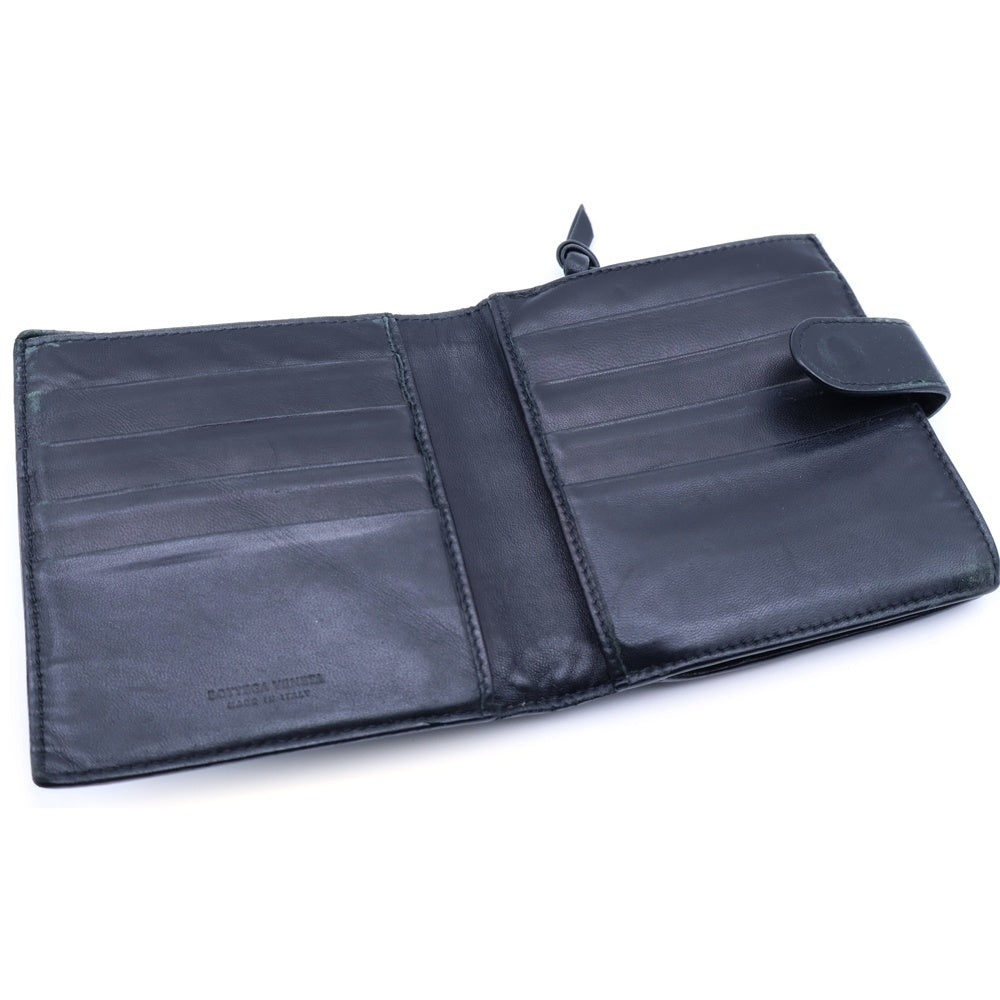 BOTTEGA VENETA(ボッテガヴェネタ) イントレチャート 2つ折り財布 コンパクトウォレット コインケース レザー 114073