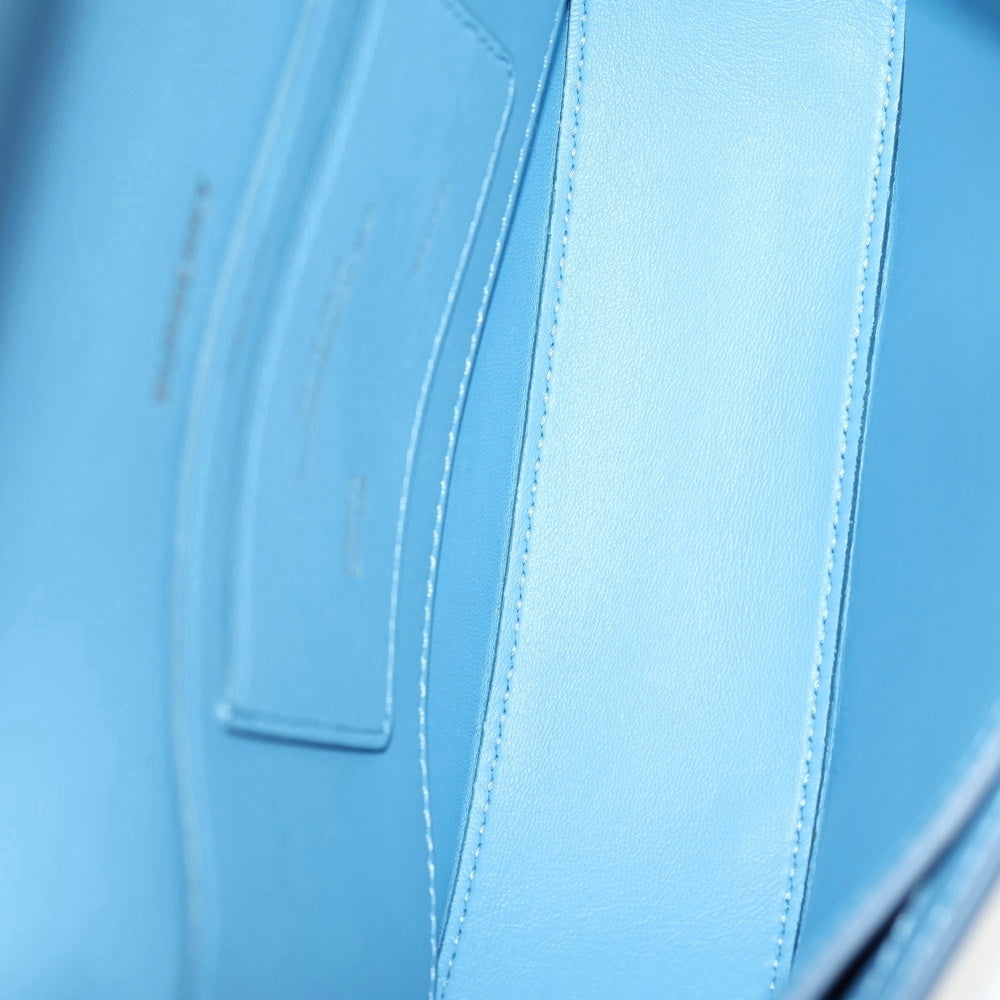 BURBERRY LONDON(バーバリーロンドン) オリンピア スモール レザー ワンショルダーバッグ ゴールド金具 ライトブルー