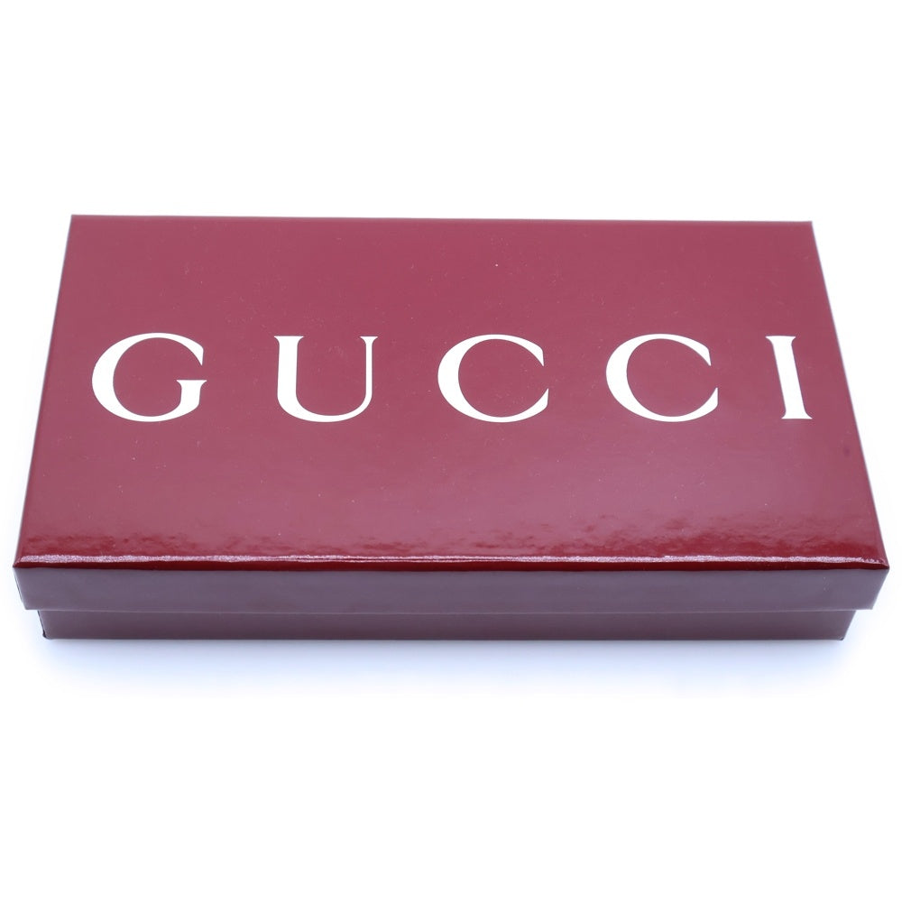 GUCCI(グッチ) ダブルG ラウンドジップ長財布 ライトブルー×ベージュ レザー ウォレット 456117