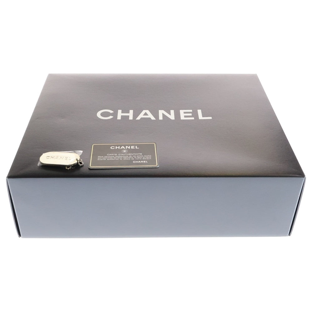 CHANEL(シャネル) マトラッセ シングルフラップ ダブルチェーン ショルダーバッグ キャビアスキン ブラック シルバー金具