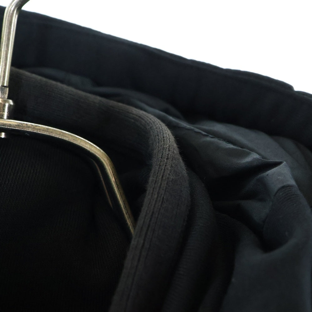 MONCLER(モンクレール) ワッペンロゴ コットン フーデッド ジップアップ ダウンベスト ブラック 220918428100 90054