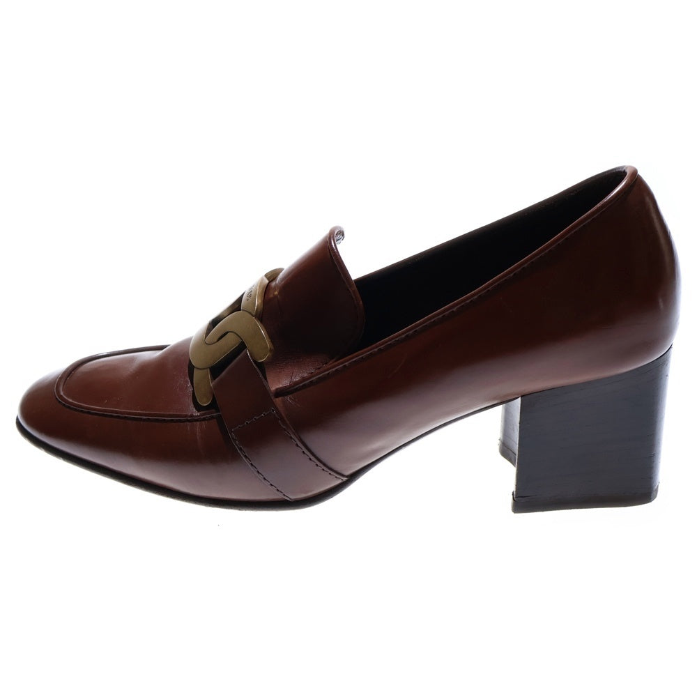 TOD'S(トッズ) KATE ケイト チェーン ロゴプレート バックル レザー