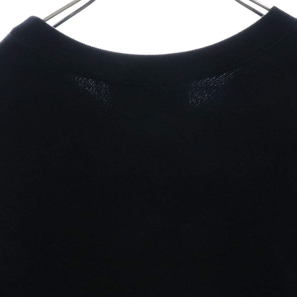 GUCCI(グッチ) インターロッキングG シェリーライン ロゴ刺繍 クルーネック プルオーバー スウェットトレーナー ブラック 469250