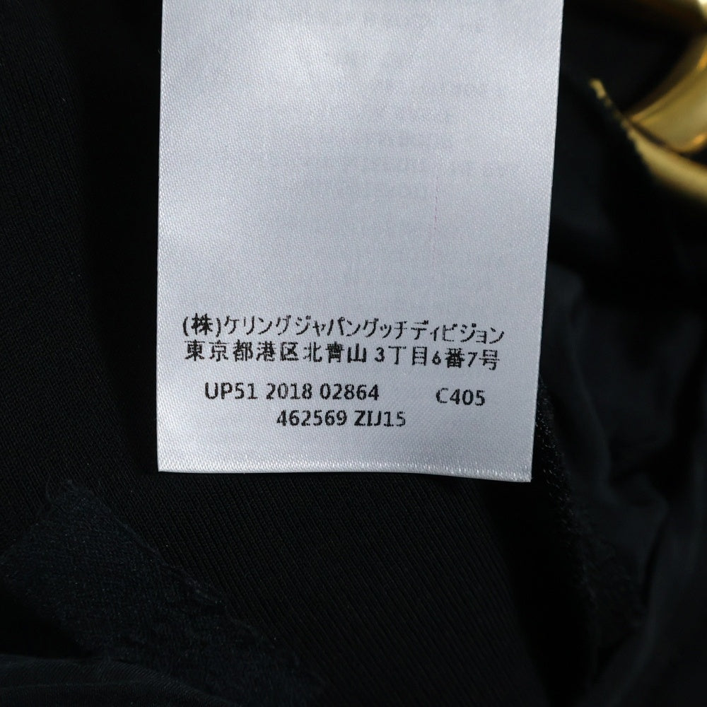 GUCCI(グッチ) GGマーモント バックル ビスコース セミフレア スラックスパンツ トラウザーズ ブラック/ゴールド レディース 462569