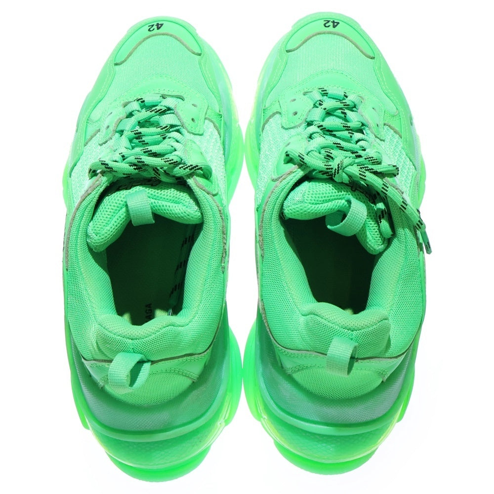BALENCIAGA(バレンシアガ) Triple S トリプルエス クリアソール ダッド レースアップ ローカットシューズ スニーカー グリーン 541624