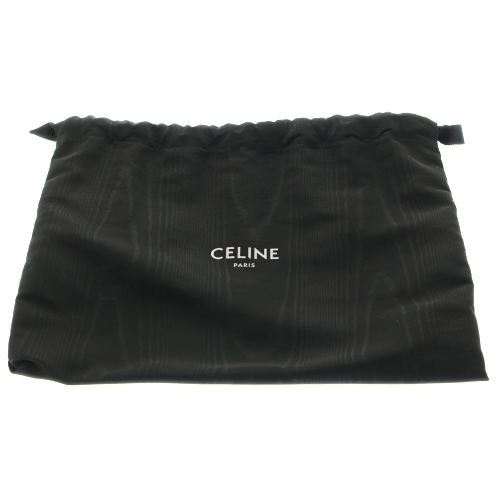 CELINE(セリーヌ) トリオンフ ロゴ PVC レザー ミディアム メッセンジャー ショルダーバッグ ゴールド金具 ブラウン/ブラック 19450 2CIM 38OG