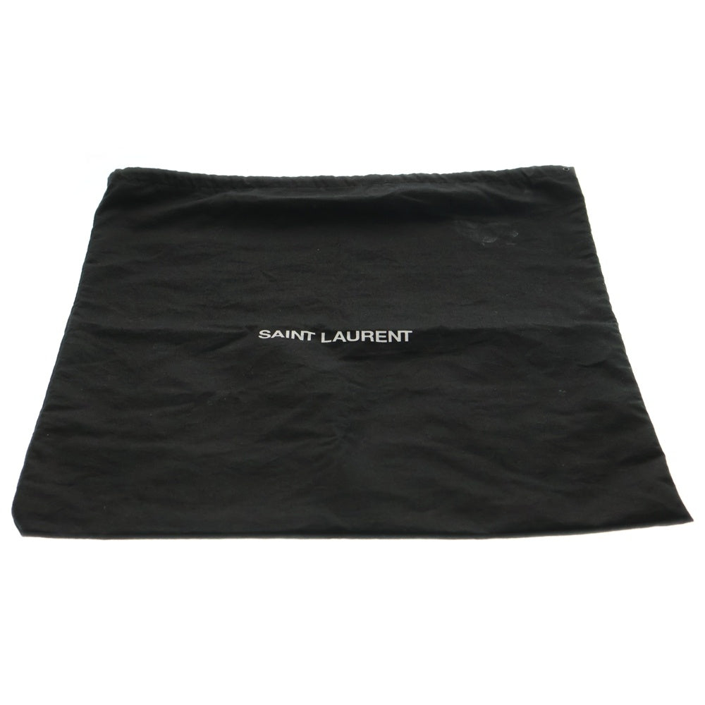 SAINT LAURENT PARIS(サンローランパリ) サックショッピング トートバッグ ハンドバッグ シルバー金具 ネイビー レザー TCT467946