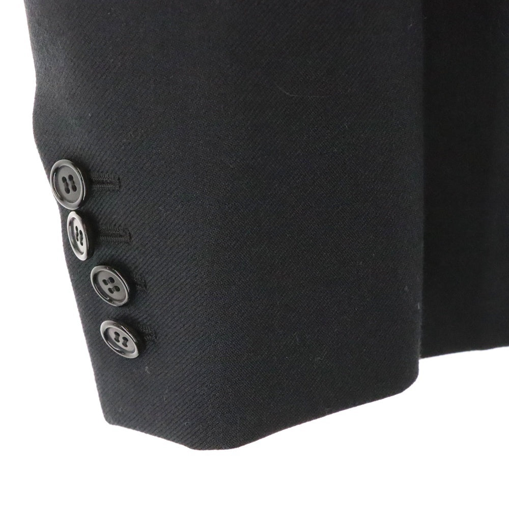 SAINT LAURENT PARIS(サンローランパリ) 18AW レザー ラペル ウエスタンポケット ウール 1B テーラードジャケット ブラック 559562