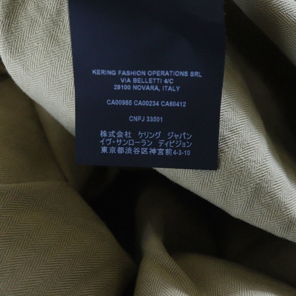 SAINT LAURENT PARIS(サンローランパリ) 20SS ウエスタン スナップボタン コットン 長袖シャツ ベージュ 597059