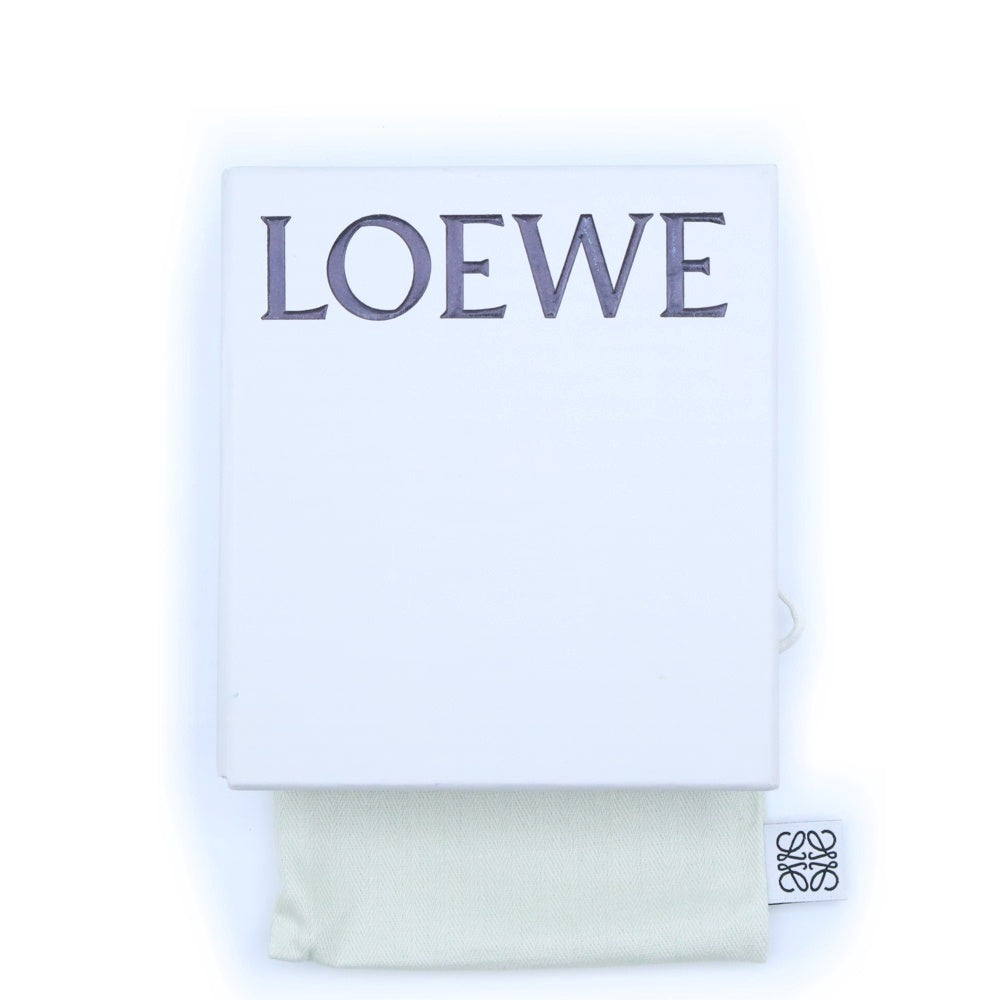 LOEWE(ロエベ) アナグラム バイフォールドウォレット 二つ折り財布 カードケース ブラック レザー