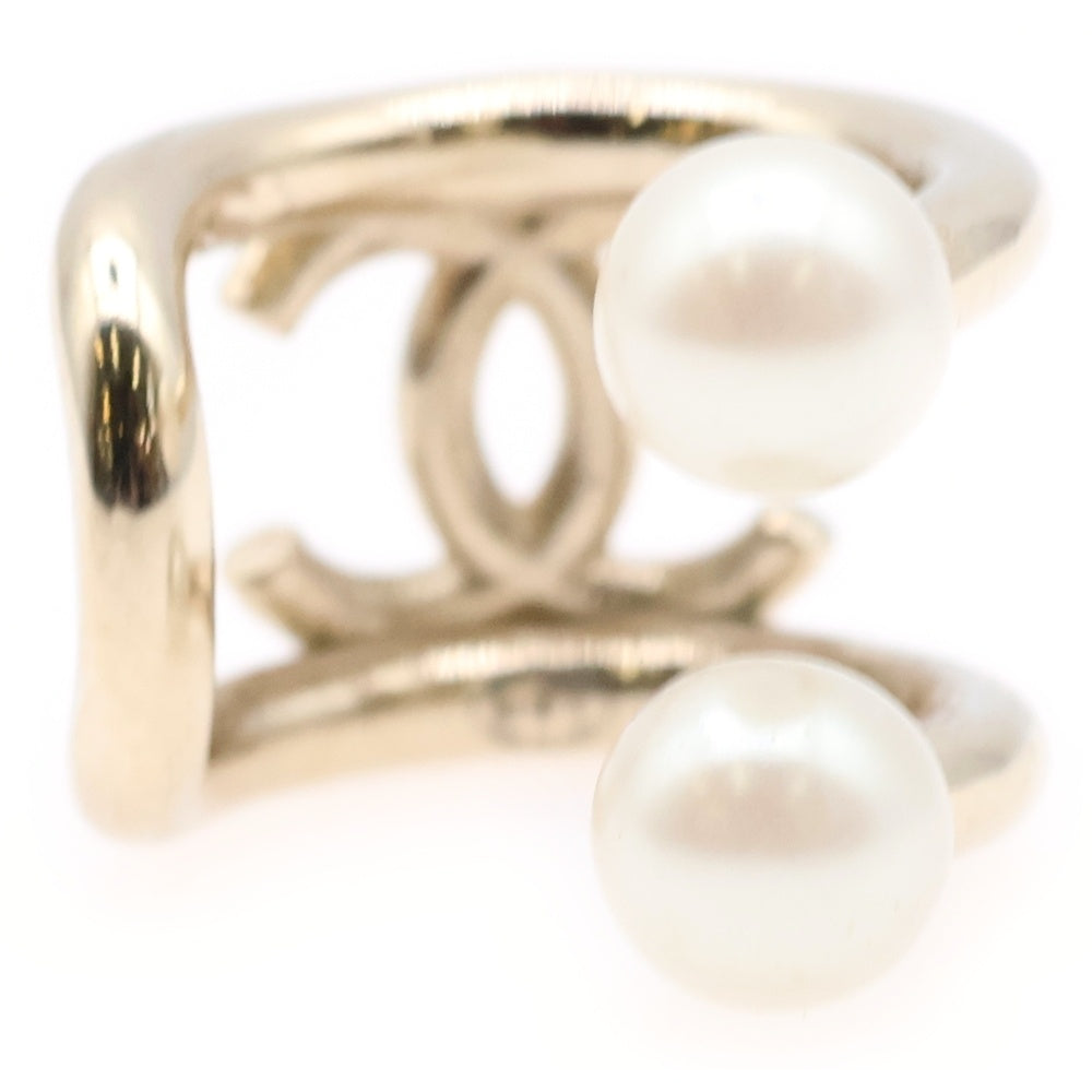 CHANEL(シャネル) ココマーク フェイクパールイヤーカフ イヤーアクセサリー ゴールド GP B21A