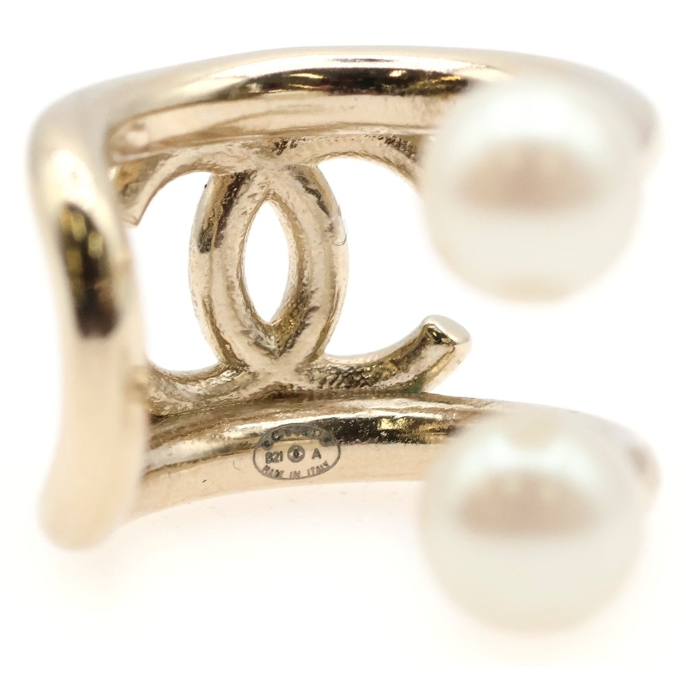 CHANEL(シャネル) ココマーク フェイクパールイヤーカフ イヤーアクセサリー ゴールド GP B21A