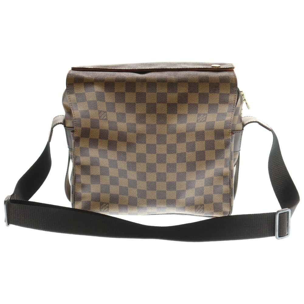 LOUIS VUITTON(ルイヴィトン) ダミエ ナヴィグリオ ショルダーバッグ ブラウン ゴールド金具 レザー×PVC N45255