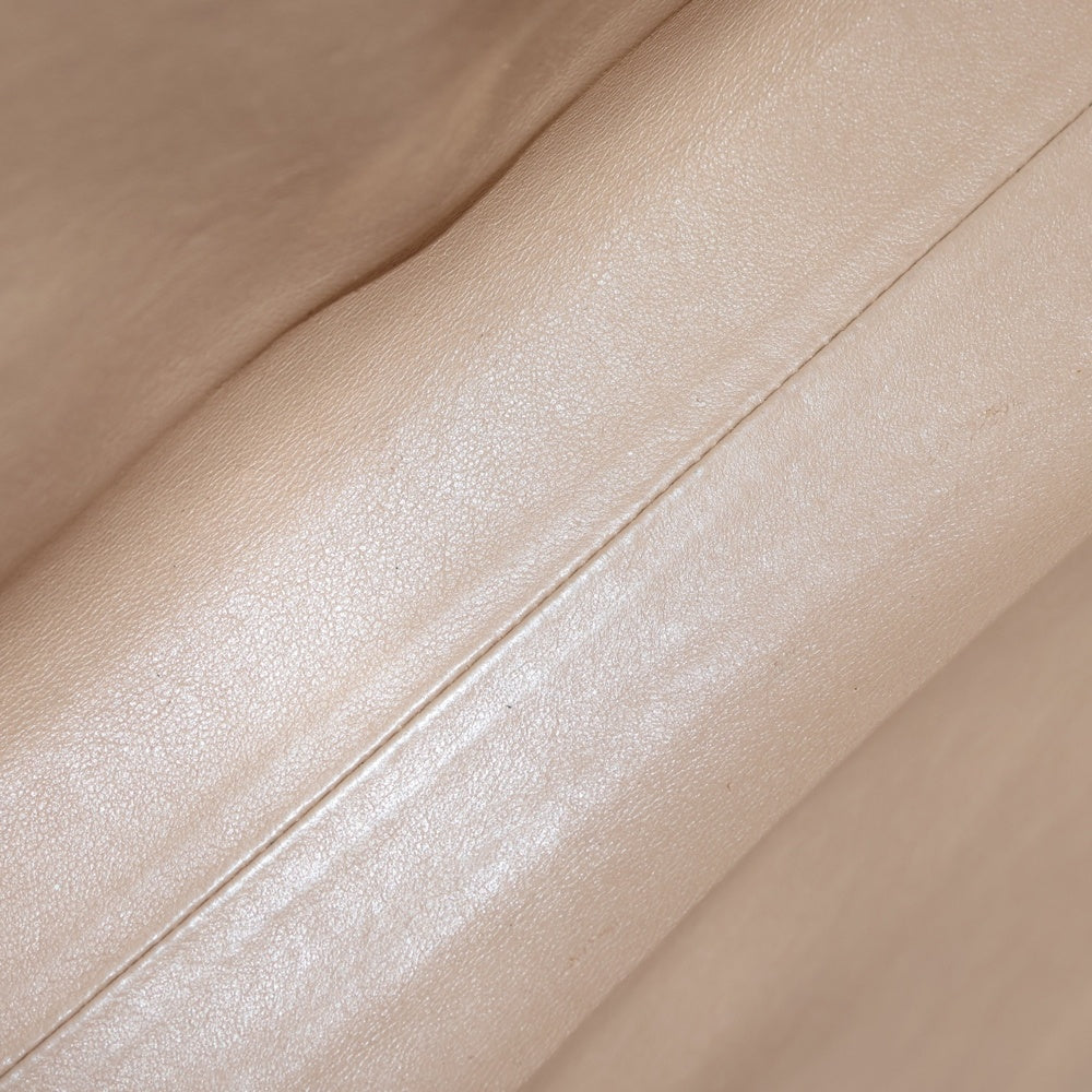 CHANEL(シャネル) ココマーク キャビアスキン レザー チェーントートバッグ シルバー金具 ベージュ 6番台