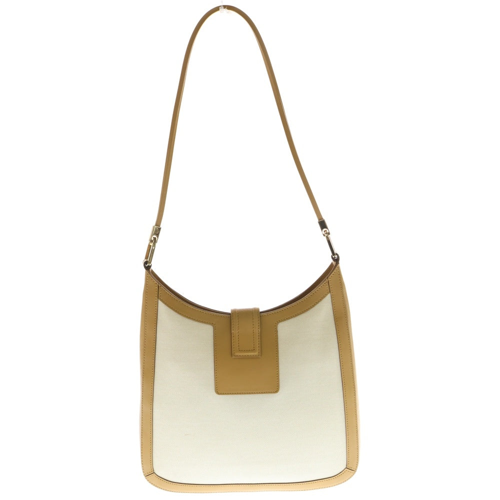 GUCCI(グッチ) GGキャンバス レザー切替キャンバスワンショルダーバッグ ハンドバッグ ブラウン/ベージュ 0014142