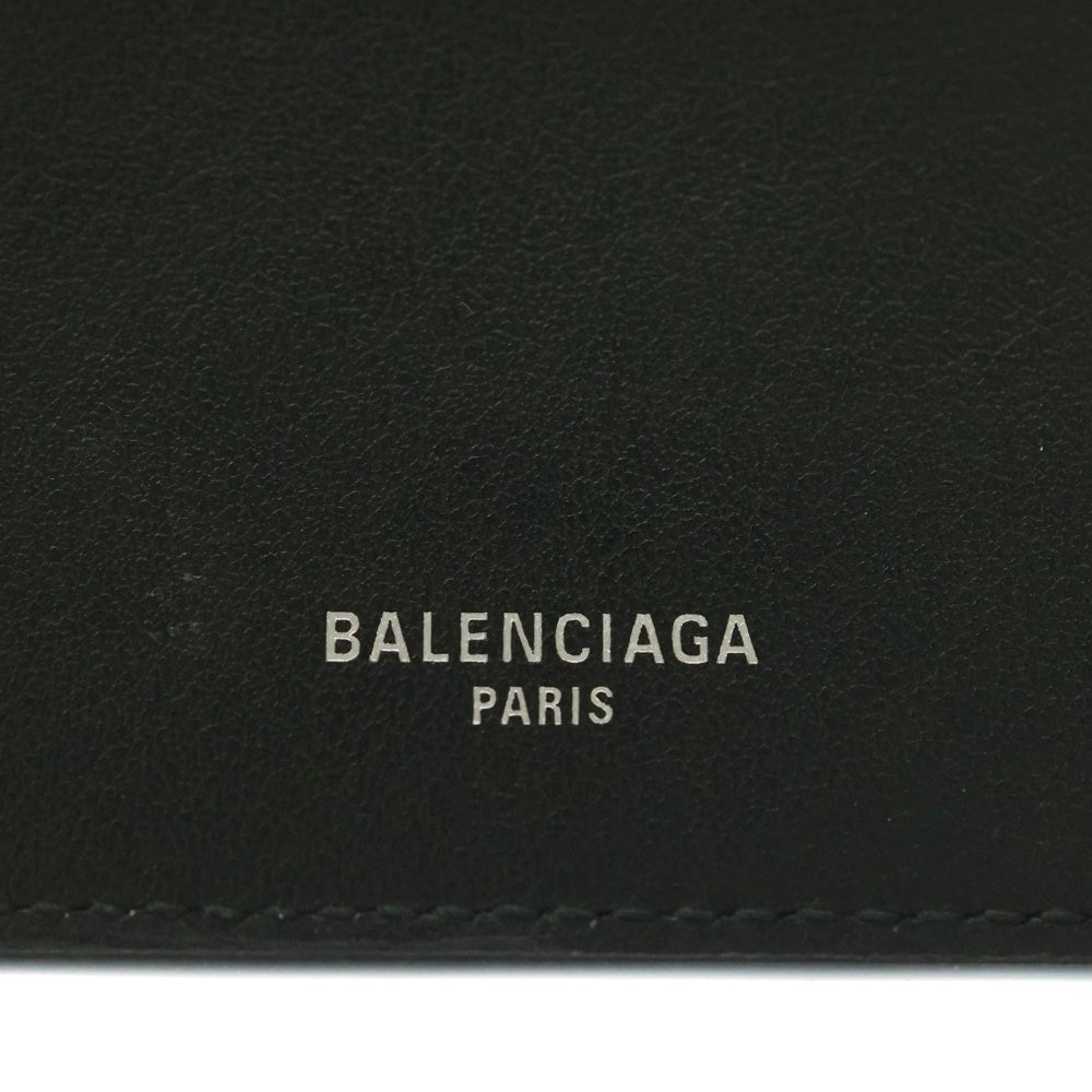 BALENCIAGA(バレンシアガ) PASS LO WA 2 TIC パスポート 二つ折り財布 長財布 カードケース ロングウォレット レザー ブラック 787774