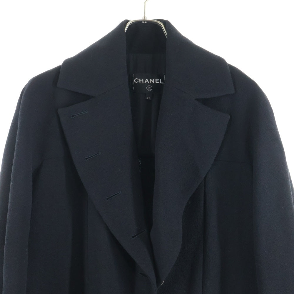 CHANEL(シャネル) ロングコート ココボタン ブラック ウール P65424V34823