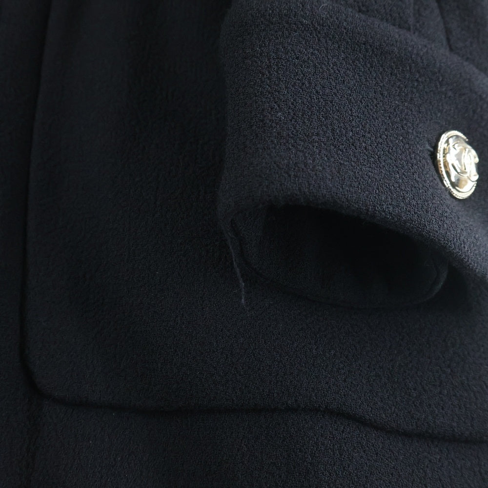 CHANEL(シャネル) ロングコート ココボタン ブラック ウール P65424V34823