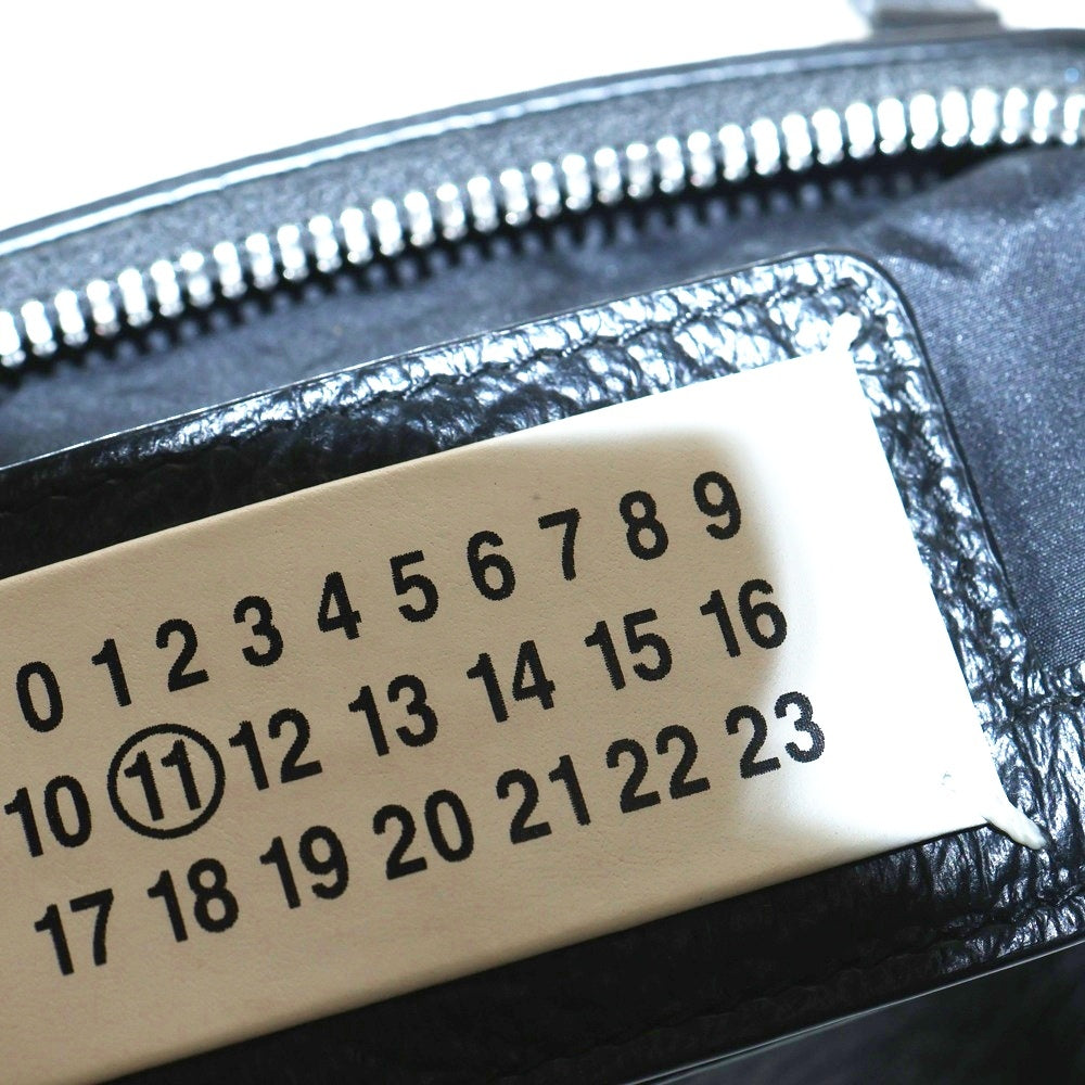 Maison Margiela 11(メゾンマルジェラ11) 5AC 2WAYバッグ ハンドバッグ チェーンショルダーバッグ ブラック レザー シルバー金具 S56WG0081