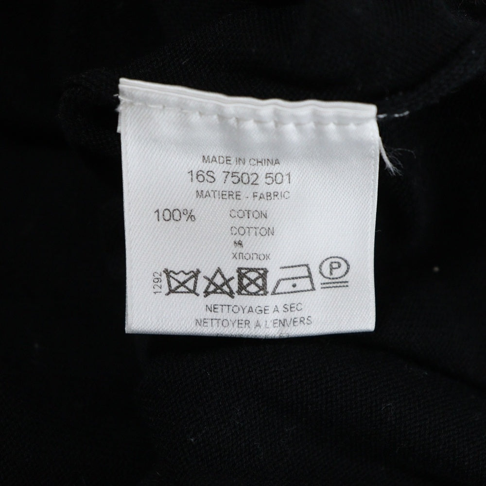 GIVENCHY(ジバンシィ) 16SS Ready to Wear レディ トゥ ウェア スター ラグランスリーブ コットン クルーネック プルオーバー 長袖ニット セーター ブラック/レッド 16S 7502 501