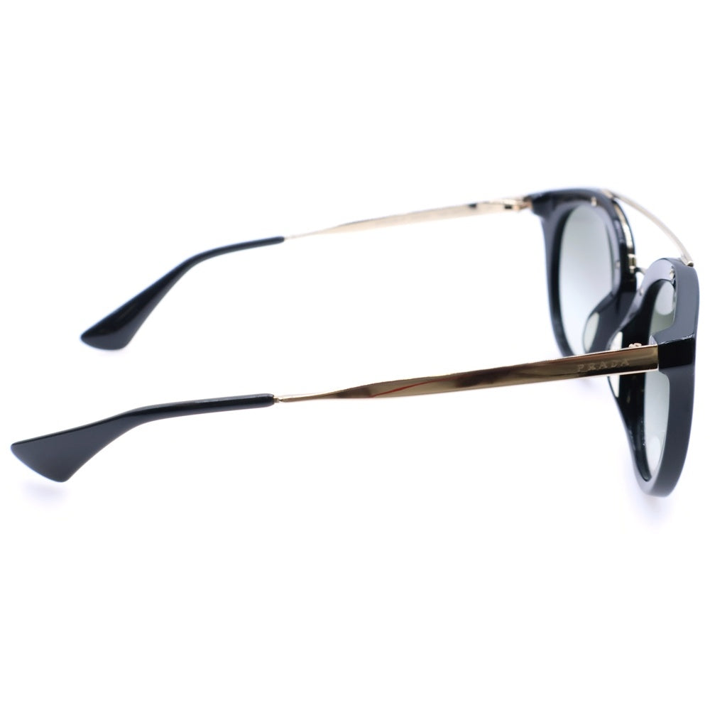 PRADA(プラダ) ダブルブリッジサングラス ブラックフレーム ゴールド金具 グリーンレンズ グラデーション PR23S-F