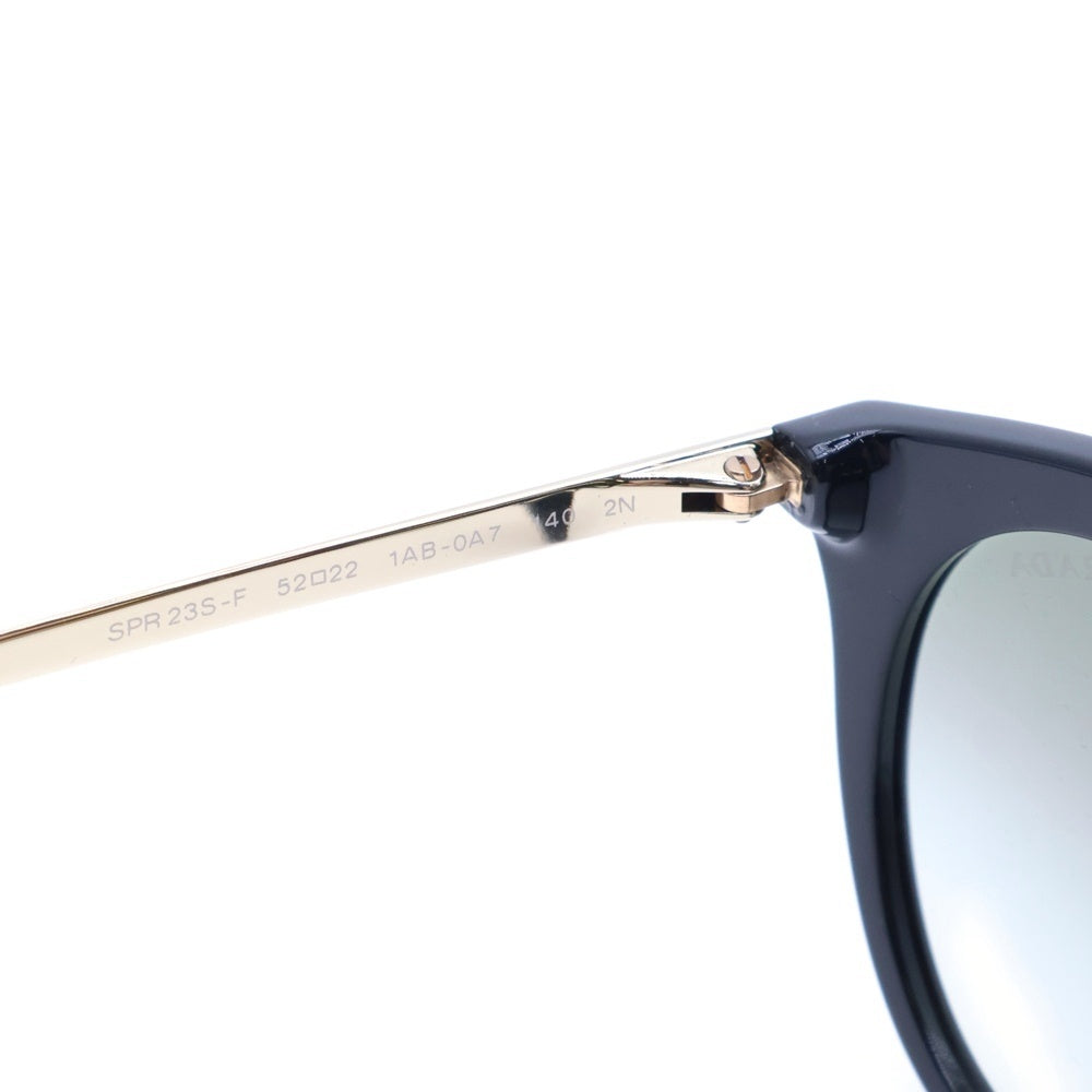 PRADA(プラダ) ダブルブリッジサングラス ブラックフレーム ゴールド金具 グリーンレンズ グラデーション PR23S-F