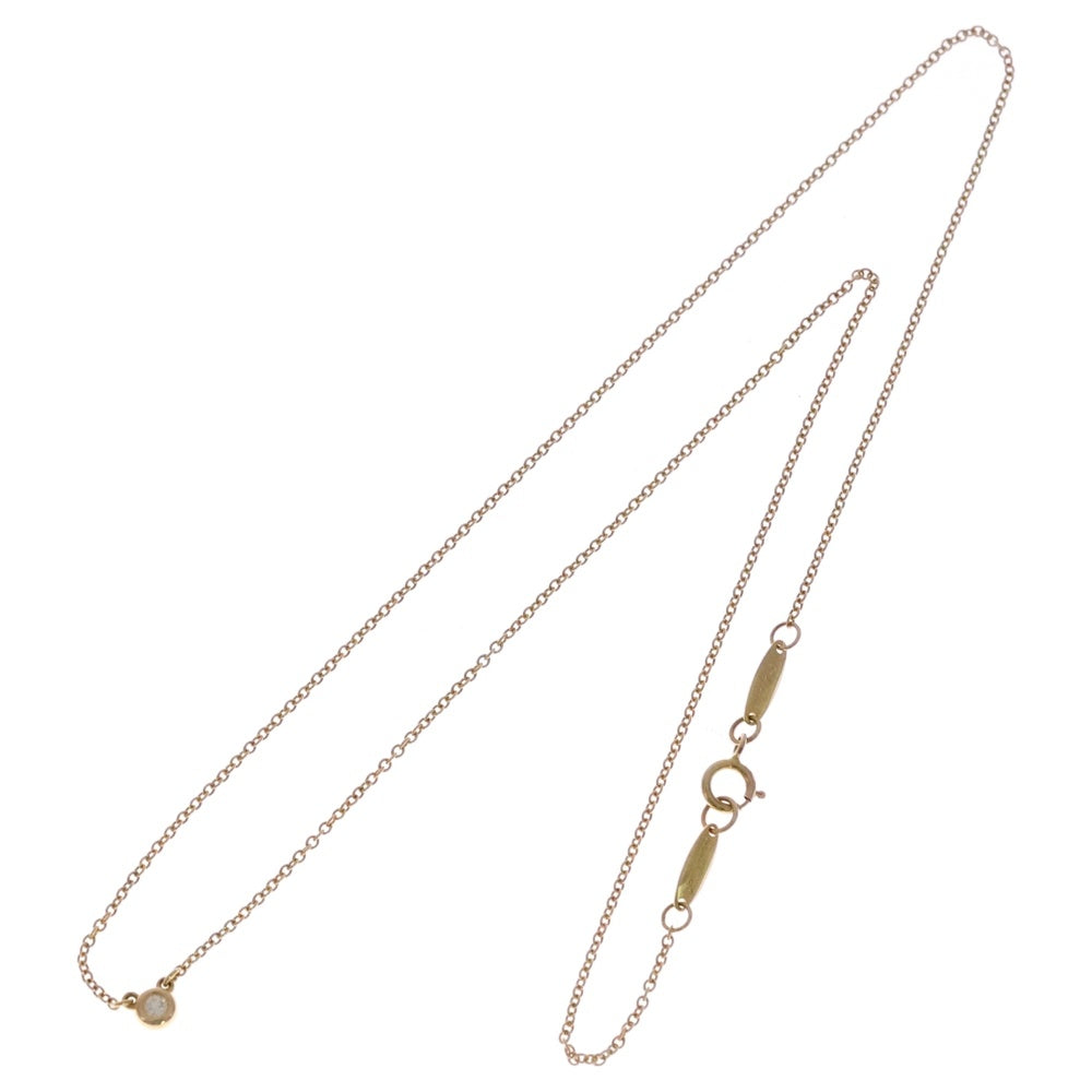 TIFFANY & Co.(ティファニー) バイザヤード ダイヤ付チェーンペンダントネックレス 750PG ピンクゴールド