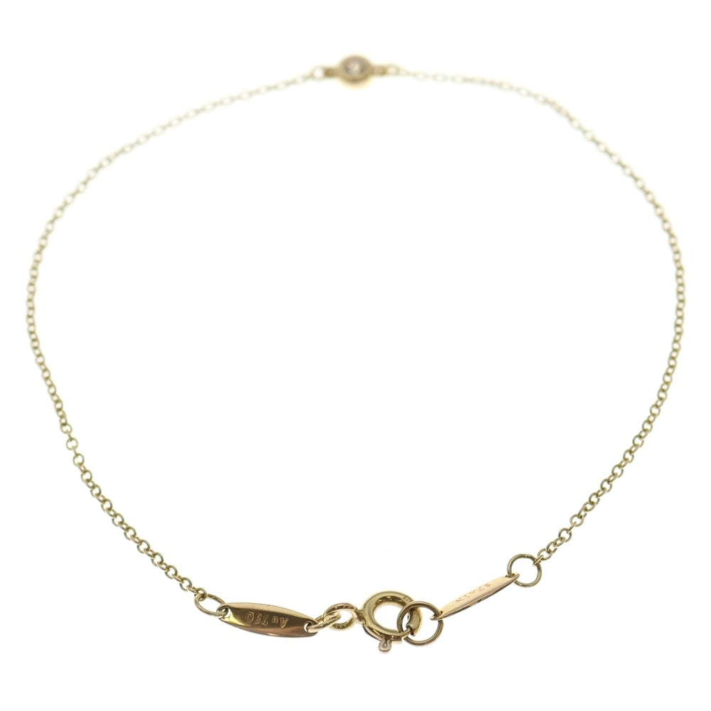 TIFFANY & Co.(ティファニー) バイザヤード 1PD ダイヤ付チェーンブレスレット 750YG イエローゴールド