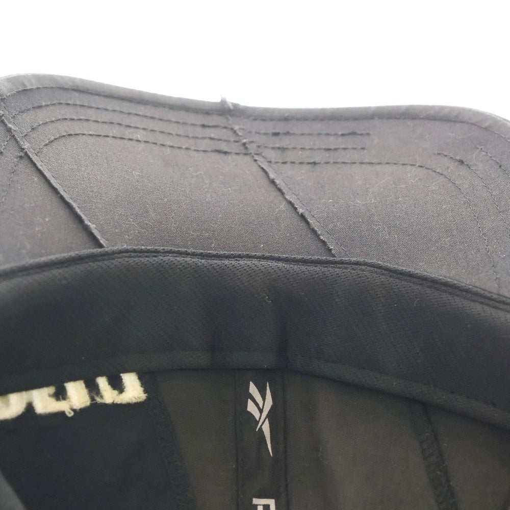 VETEMENTS(ヴェトモン) 17AW ×Reebok リーボックコラボ 再構築ベースボールキャップ 帽子 ブラック WAH18AC30