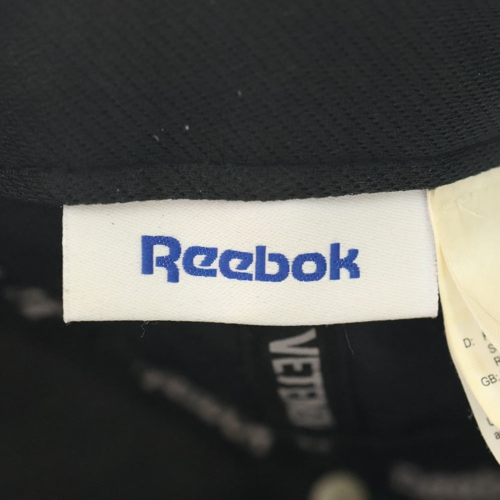 VETEMENTS(ヴェトモン) 17AW ×Reebok リーボックコラボ 再構築ベースボールキャップ 帽子 ブラック WAH18AC30