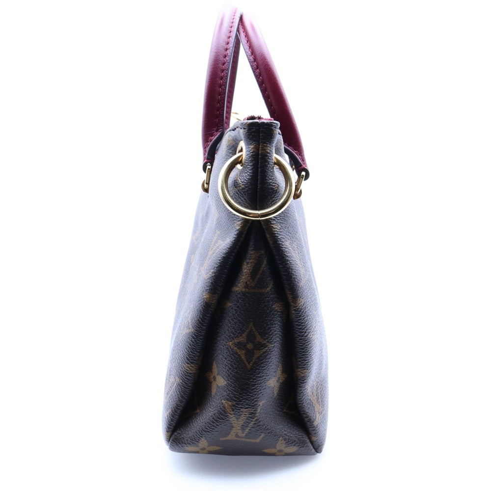 LOUIS VUITTON(ルイヴィトン) パラスBB モノグラム PVC レザー 2WAY ハンド ショルダーバッグ ゴールド金具 ブラウン/ボルドー M42961