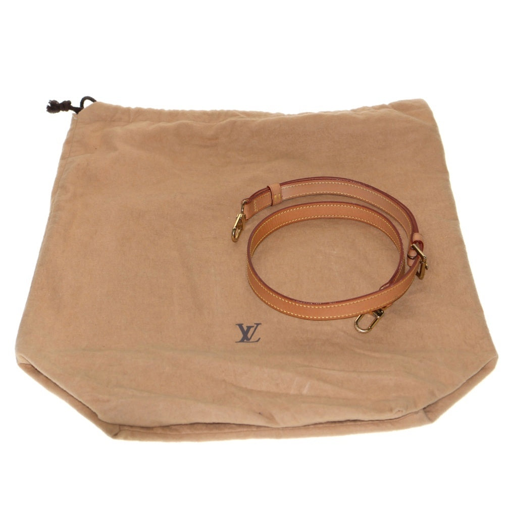 LOUIS VUITTON(ルイヴィトン) モノグラム ニース バニティ ハンドバッグ ショルダーバッグ ブラウン ゴールド金具 レザー×PVC M47280