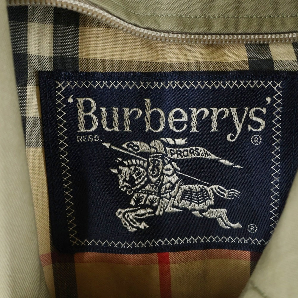 BURBERRYS(バーバリーズ) 裏地ノバチェック総柄 コットン ラグランスリーブ ステンカラーコート ベージュ