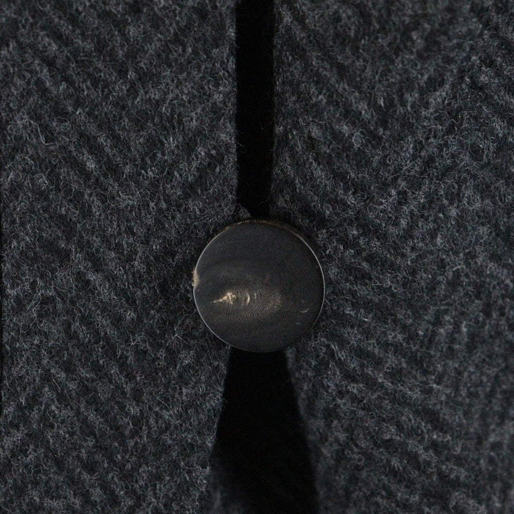 ARMANI(アルマーニ) セットアップスーツ ヘリンボーン ウール ダブルブレスト テーラードジャケット タイト ミディアムスカート グレー レディース PMG26J PMRGJ