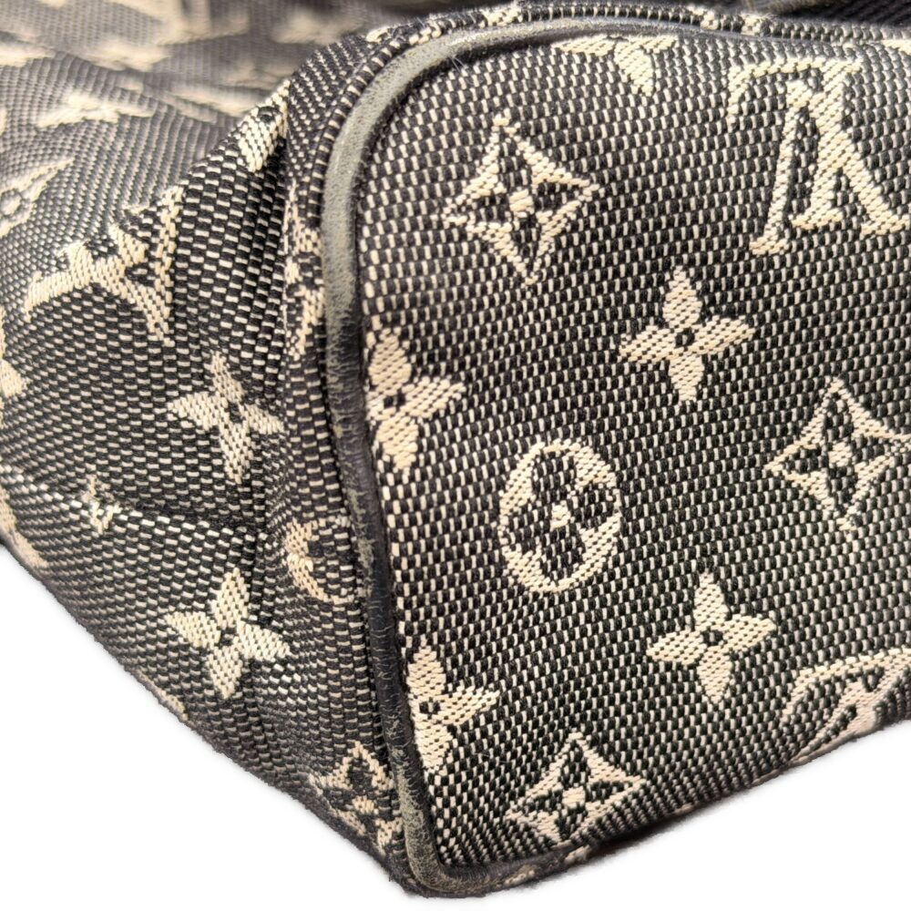 LOUIS VUITTON(ルイヴィトン) モノグラムミニ ルシーユPM レザー切替キャンバスハンドバッグ ブラック M92610