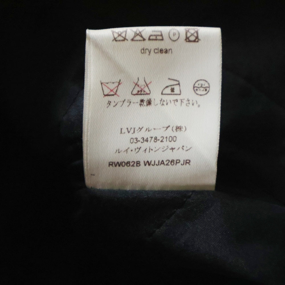 LOUIS VUITTON(ルイヴィトン) 06AW 変形 くるみボタン スタンドカラー ジップアップ 中綿 ショートジャケット ブラック レディース RW062B WJJA26PJR