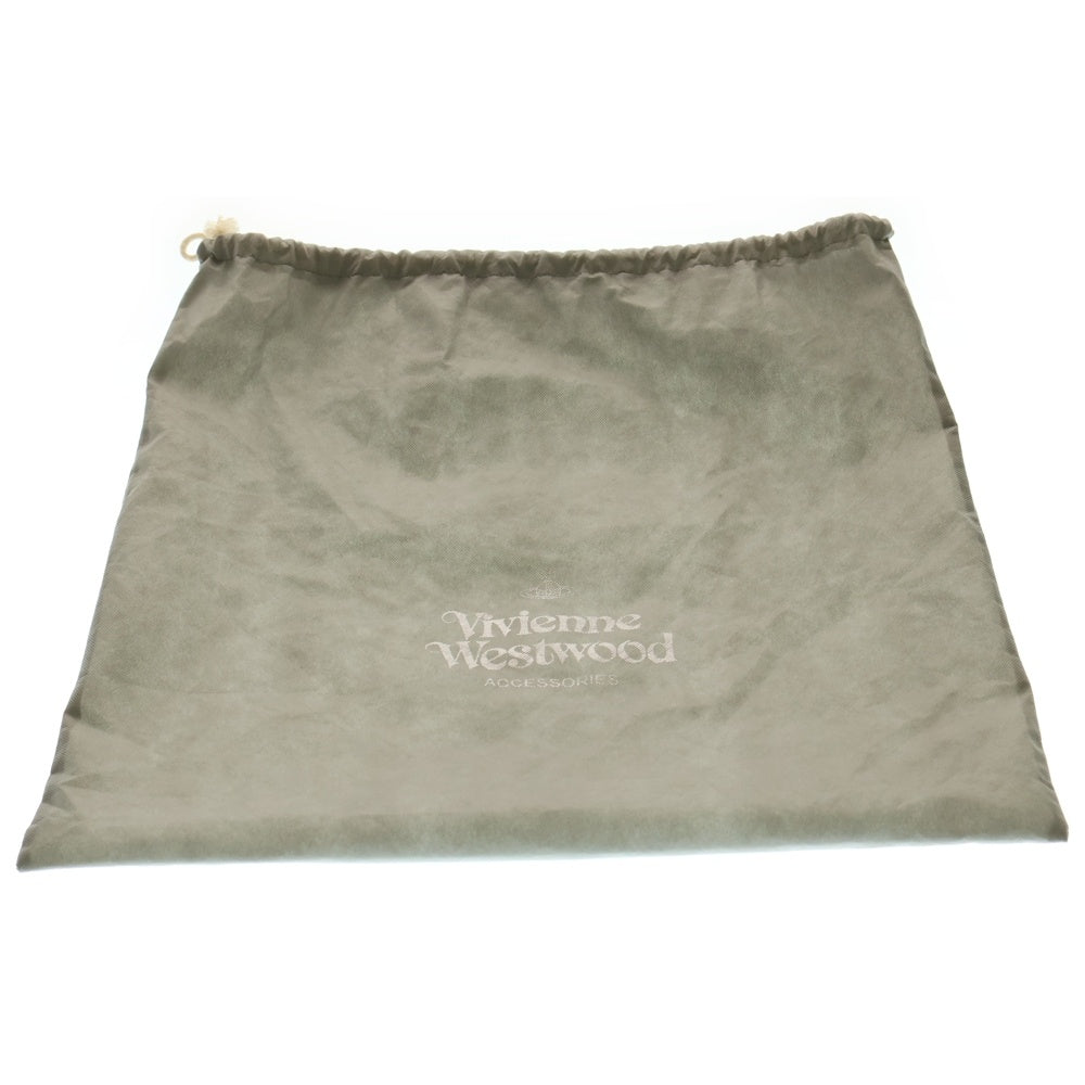 Vivienne Westwood(ヴィヴィアンウエストウッド) オーブ レザー切替キャンバスバックパック リュック ブラック/ゴールド