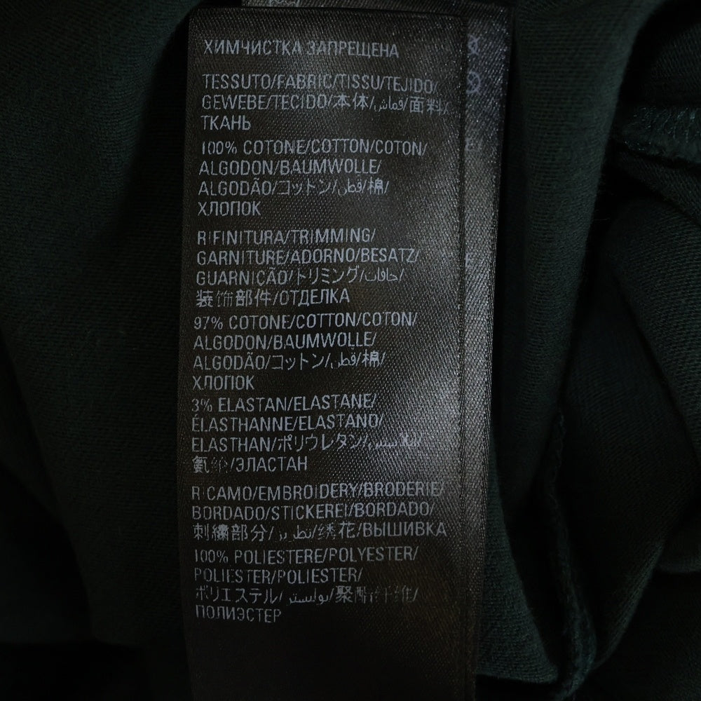 BALENCIAGA(バレンシアガ) ×adidas アディダス トレフォイル ロゴ刺繍 クルーネック オーバーサイズ 半袖Tシャツ カットソー グリーン 723976