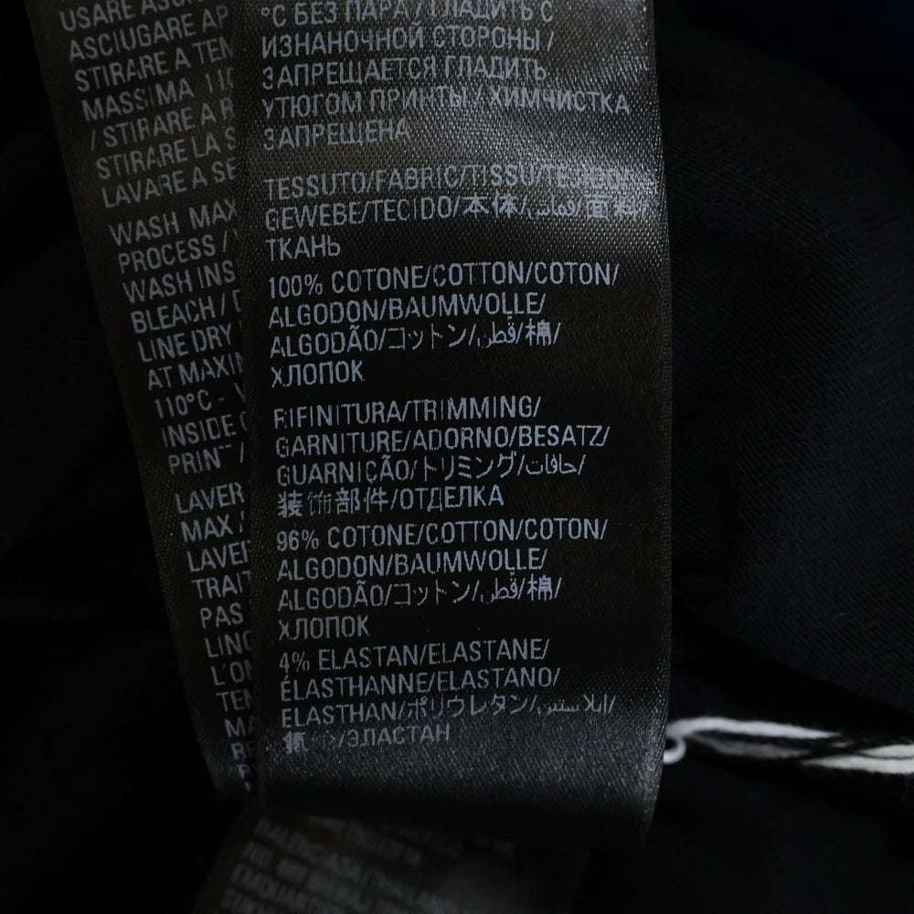 BALENCIAGA(バレンシアガ) ×adidas アディダス トレフォイル ロゴプリント 3ストライプ ライン 半袖Tシャツ カットソー ブラック 739101