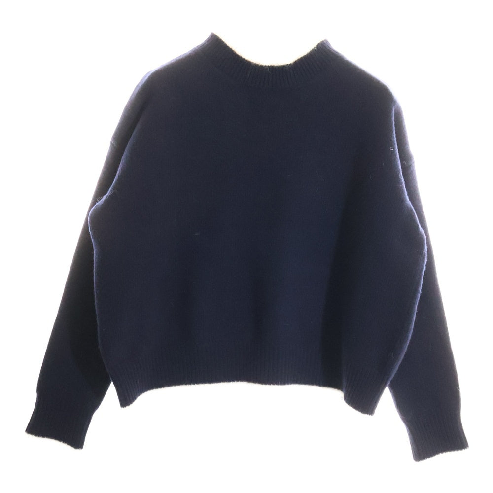 MARNI(マルニ) 19AW バイカラー モヘア混 ウール ハイネック プルオーバー 長袖ニット セーター ネイビー/ホワイト GCMD0038Q1 FH587